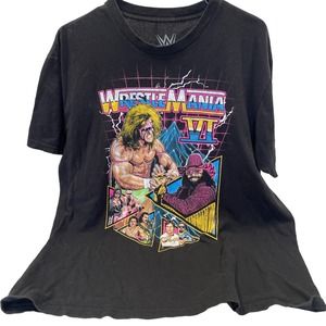 WWE VI 6 WrestleMania Ultimate Warrior Macho Man Randy Savage T-shirt L
